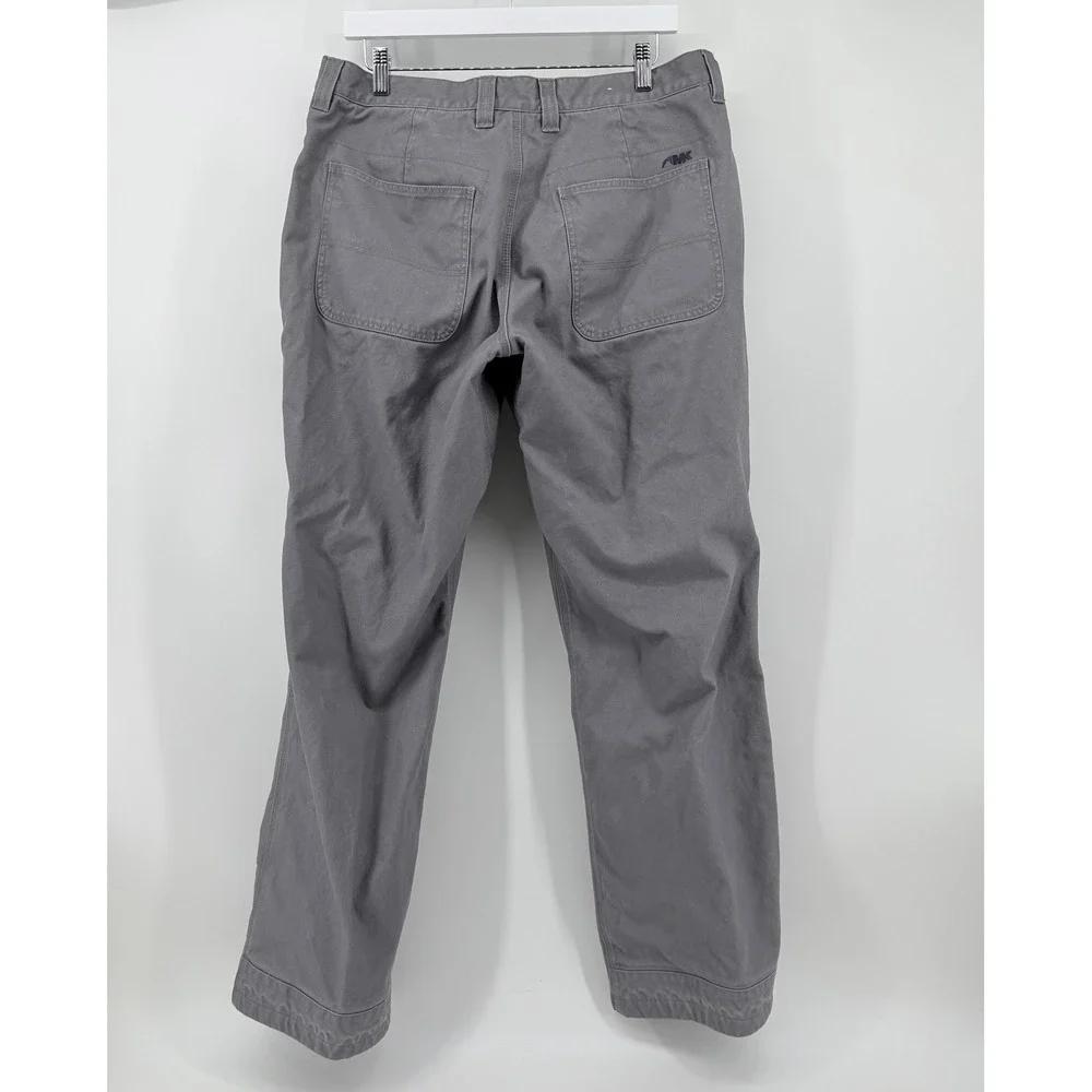 Mountain Khakis Men 34x33 Flannel Lined Organic Cotton Canvas Mountain Pants